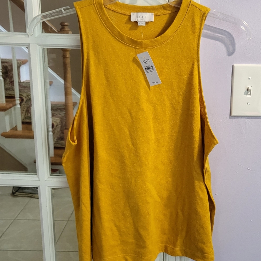 NWT Loft cotton tank L